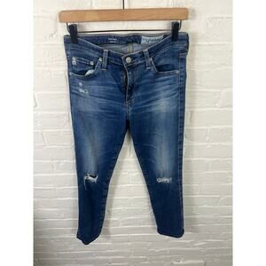 Adriano Goldschmied Women's The Prima Cigarette Leg Skinny Jeans Blue Size 27